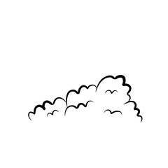 Hand Drawn Bushes Outline 