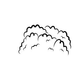 Hand Drawn Bushes Outline 