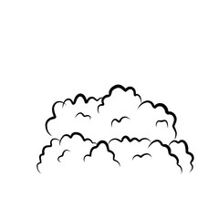 Hand Drawn Bushes Outline 