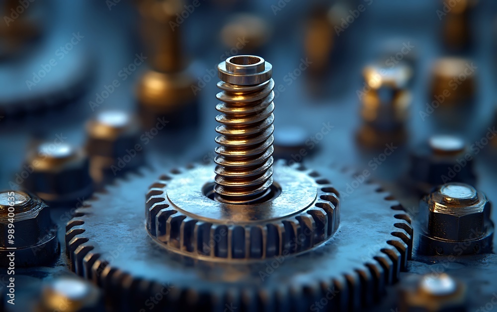 Poster power in precision: symbolic screw as key element in intricate machinery design