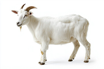 Goat On White Background
