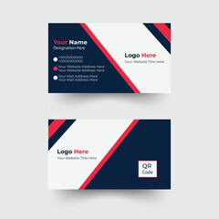 
Double-sided creative business card template, modern business card print, visiting card, Corporate business card.
