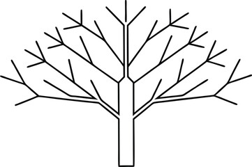 Obraz premium Mesmerizing Fractal Tree Vector Design Showcasing Intricate Branching Patterns