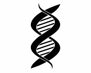 Double Helix silhouette vector,DNA Science file Double Helix  vector