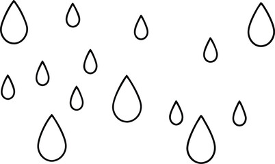 Delightful Doodle Raindrops Capture Joyful Moments in Vector Art
