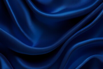 Obraz premium Rich Deep Sapphire Blue Satin Fabric Texture