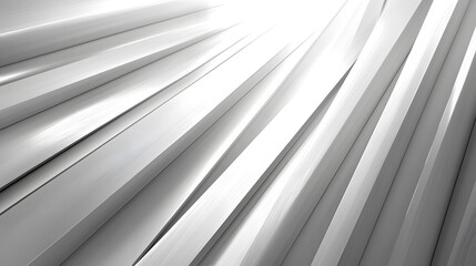 Obraz premium Abstract patterns of silver rays creating a dynamic, sleek appearance.