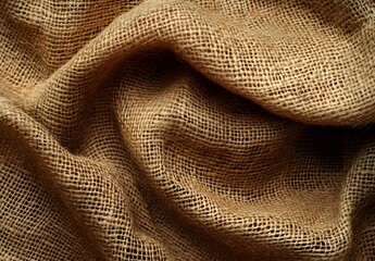 Close-Up Burlap Fabric Texture Background