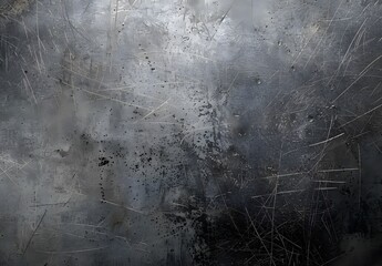 Scratched Grey Metal Texture Background