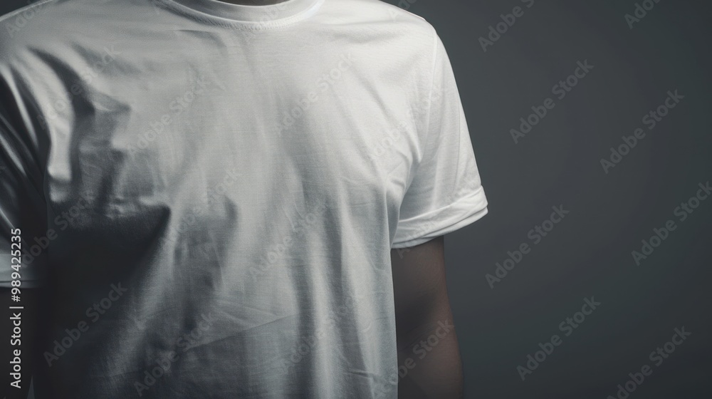 Sticker Plain White T-shirt Mockup