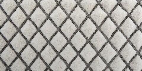Gray and White Diamond Patterned Carpet Texture