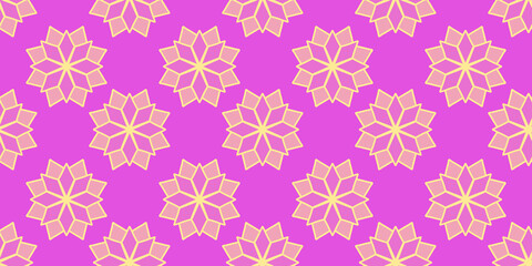 cute snowflake flower doodle repetitive pattern, perfect for your projects