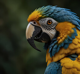 Obraz premium colorful beautiful parrot AI generative