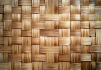 Hand Woven Bamboo Wicker Texture Background