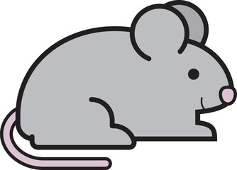 A Cute Mouse rat animal icon vector.