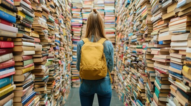 a student finding affordable textbooks or supplies, symbolizing budget-friendly resources for education