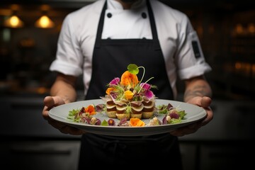 Culinary Artistry: Master Chef's Plated Creation