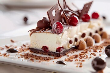 Decadent Dessert Close-Up at Resort Pastry Shop