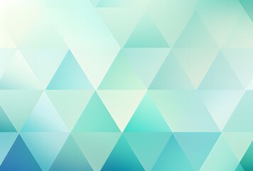 Abstract Geometric Teal and Light Blue Triangle Background