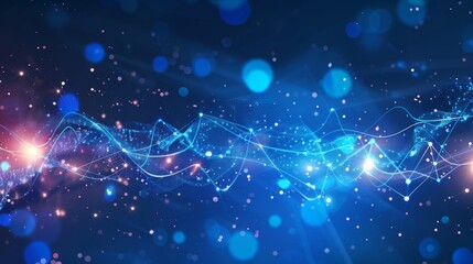 Abstract connection background illustration generated by ai