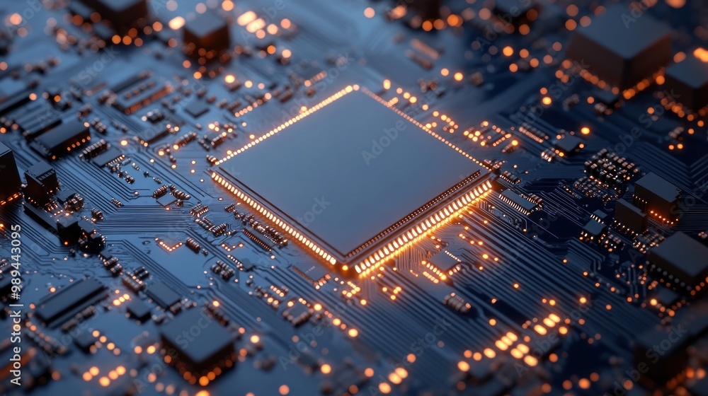 Poster circuit board with processor