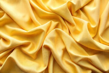 Obraz premium Luxurious yellow fabric with delicate folds and wrinkles