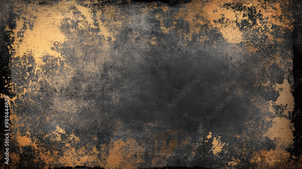 Poster grungy abstract background with textured black frame distressed overlay creates depth and character 