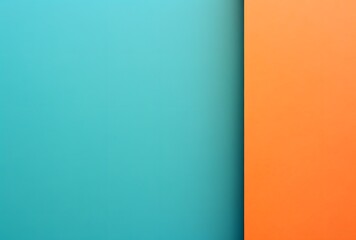 Abstract Minimalist Blue and Orange Paper Background