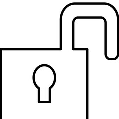 Single isolated icon with outline style icon on white background