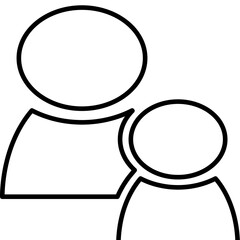 Single isolated icon with outline style icon on white background