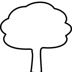 Single isolated icon with outline style icon on white background