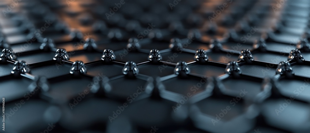 Poster Abstract hexagonal pattern