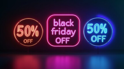 Obraz premium Black Friday Abstract Background