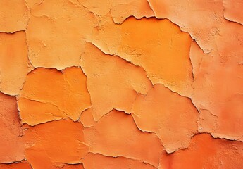 Fototapeta premium Distressed Orange Stucco Wall Texture Background