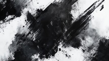 intense black watercolor abstract textured paper background with street art influence dynamic brush strokes and paint splatters