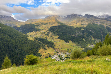 Obraz premium Madesimo, village in the Italian Alps