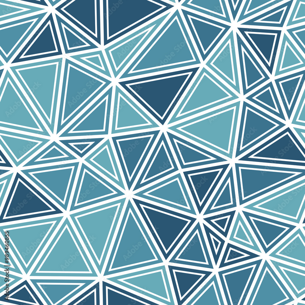 Poster triangles background design. medium triangles size. solid shapes in frames. monotone style. repeatab