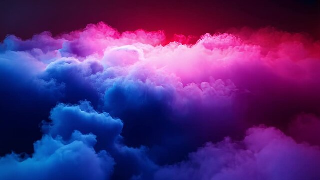 Witness a breathtaking sunset where vibrant clouds transform the sky into a canvas of rich colors. The merging hues create a mesmerizing atmosphere filled with serenity.