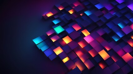 abstract background with squares