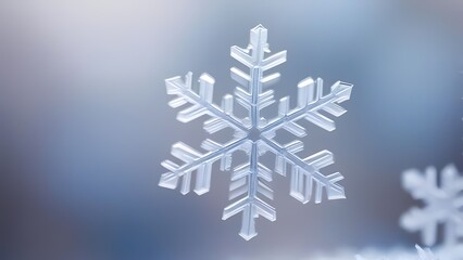snowflake on blue background