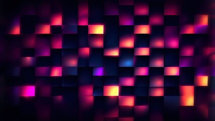 abstract background with glowing squares