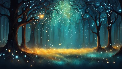 rain drops in forest
