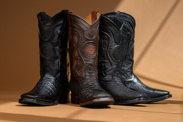 Trio of cowboy boots, style for everyone.