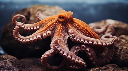 Fototapeta premium An elderly craftsman in a workshop, donned in overalls and a cap, exudes wisdom and dedication, embodying the essence of traditional craftsmanship.