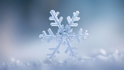 snowflake on blue background