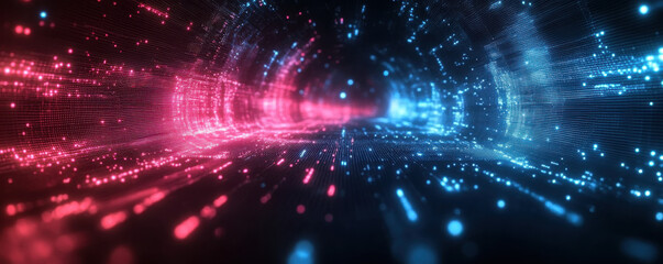 Obraz premium Abstract digital data background. Art can be used in the description of network abilities, technological processes, digital storages, science, education, etc