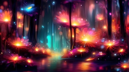 fireworks in the night