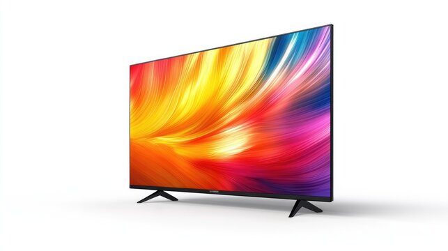 UHD smart TV monitor displayed against a clean white backdrop