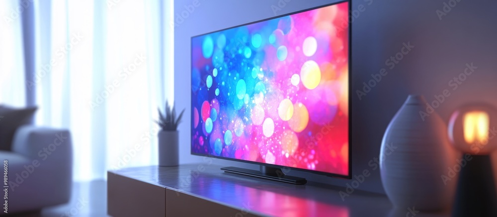Poster 4k resolution television display showcasing a comparison of different resolutions 3d render