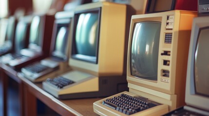 A lineup of computers